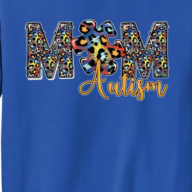 Autism Puzzle Mom Life Autistic Autism Awareness Mom Gift Tall Sweatshirt