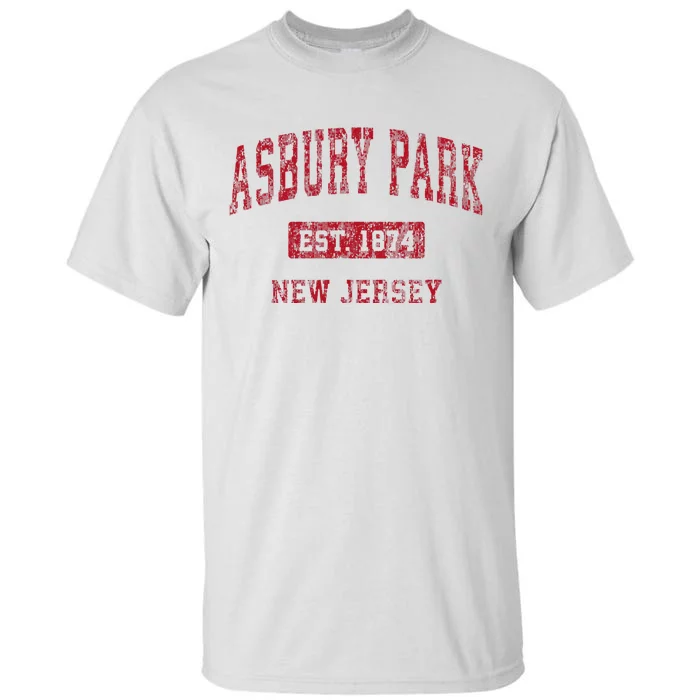 Asbury Park New Jersey Nj Vintage Sports Tall T-Shirt