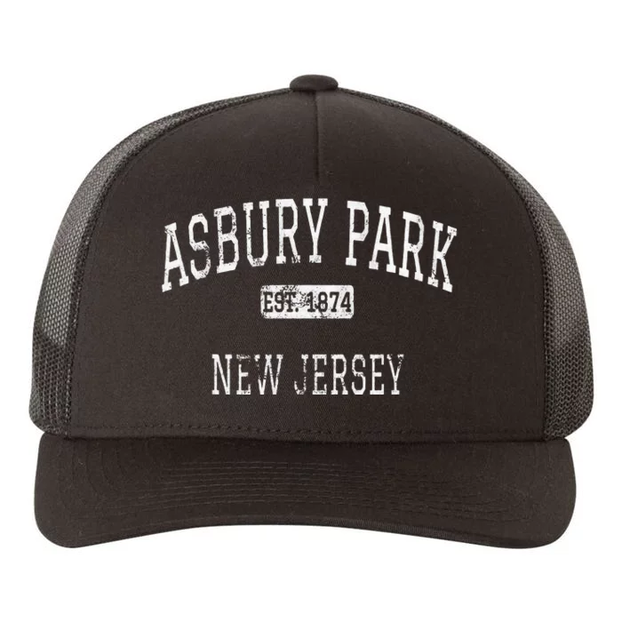 Asbury Park New Jersey Nj Vintage Yupoong Adult 5-Panel Trucker Hat