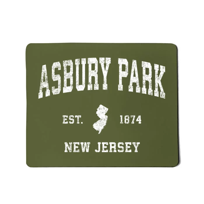 Asbury Park New Jersey Nj Vintage Sports Mousepad