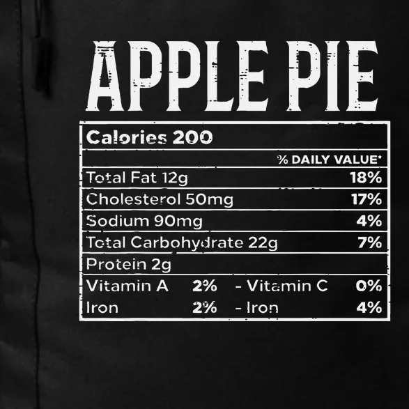 Apple Pie Nutrition Facts Food Matching Family Thanksgiving Daily Commute Backpack