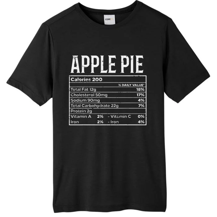 Apple Pie Nutrition Facts Food Matching Family Thanksgiving ChromaSoft Performance T-Shirt