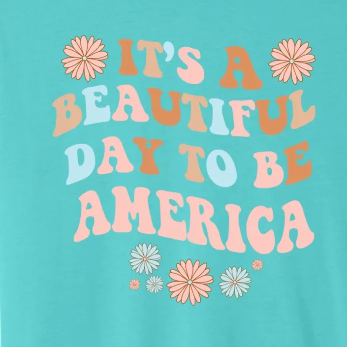 America Personalized Name Beautiful Day America Birthday Gift ChromaSoft Performance T-Shirt