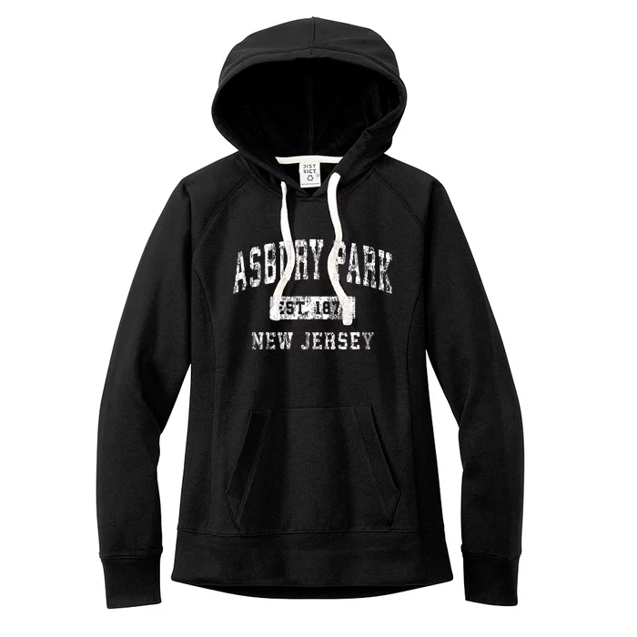 Asbury Park New Jersey Nj Vintage Established Sports Design Women's Fleece Hoodie