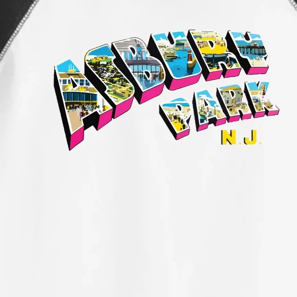 Asbury Park Nj Retro New Jersey Souvenir Toddler Fine Jersey T-Shirt