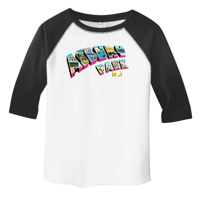 Asbury Park Nj Retro New Jersey Souvenir Toddler Fine Jersey T-Shirt