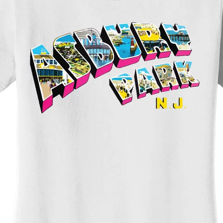 Asbury Park Nj Retro New Jersey Souvenir Women's T-Shirt