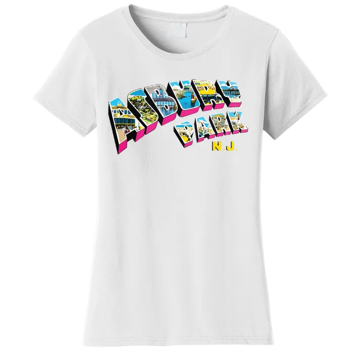 Asbury Park Nj Retro New Jersey Souvenir Women's T-Shirt