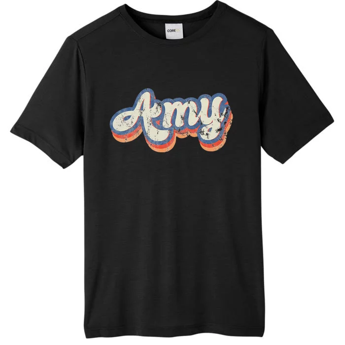 Amy Personalized Name Custom Lettering 70S ChromaSoft Performance T-Shirt