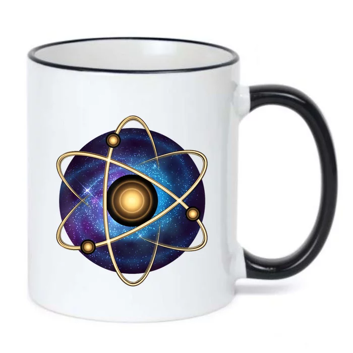 Atom Proton Neutron Physics Black Color Changing Mug