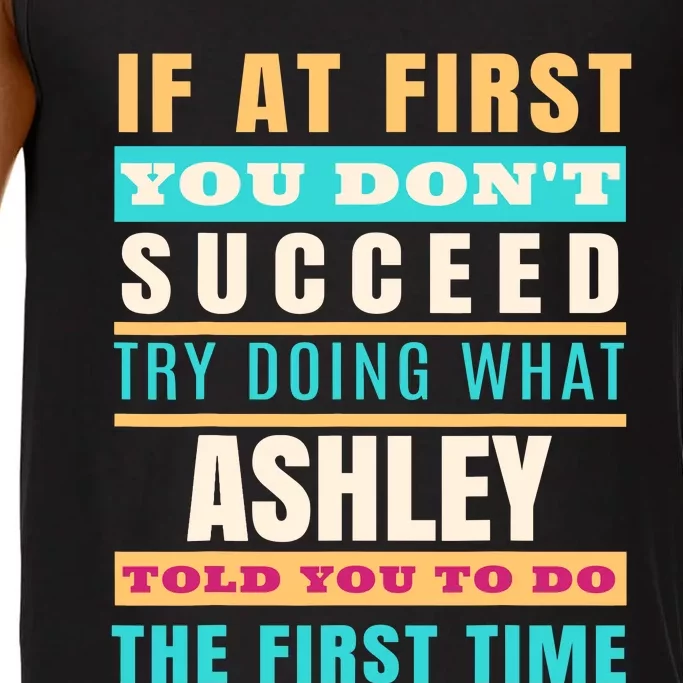 Ashley Personalized Name Ashley First Name Comfort Colors® Tank Top