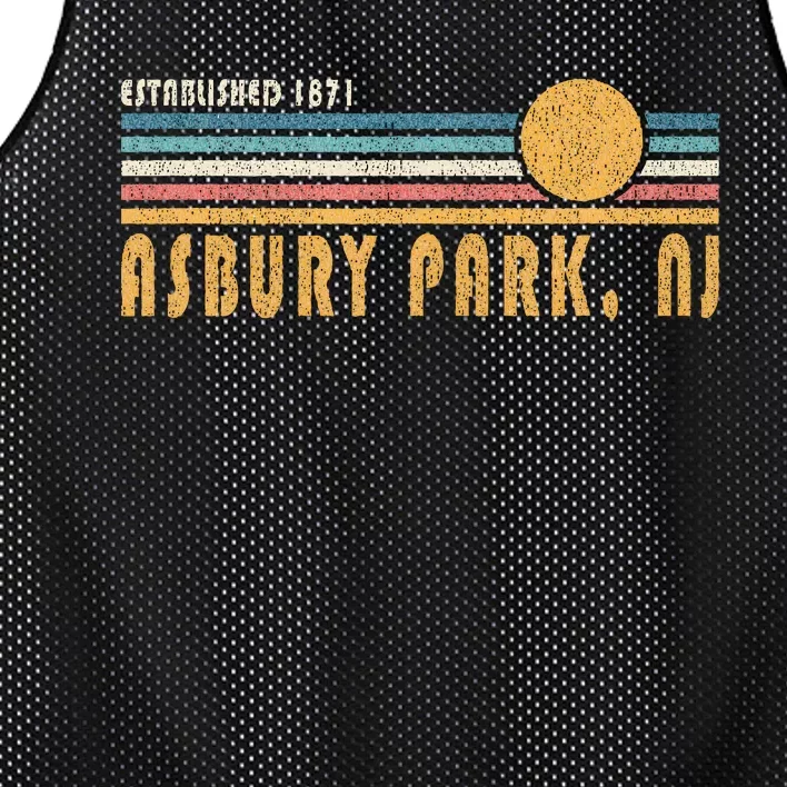 Asbury Park Nj Souvenir New Jersey Vacation Memorabilia Mesh Reversible Basketball Jersey Tank