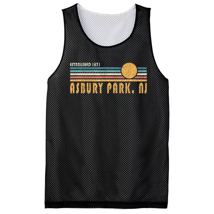 Asbury Park Nj Souvenir New Jersey Vacation Memorabilia Mesh Reversible Basketball Jersey Tank