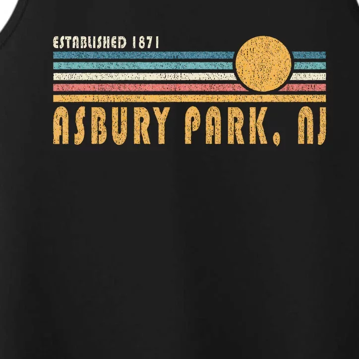 Asbury Park Nj Souvenir New Jersey Vacation Memorabilia Performance Tank