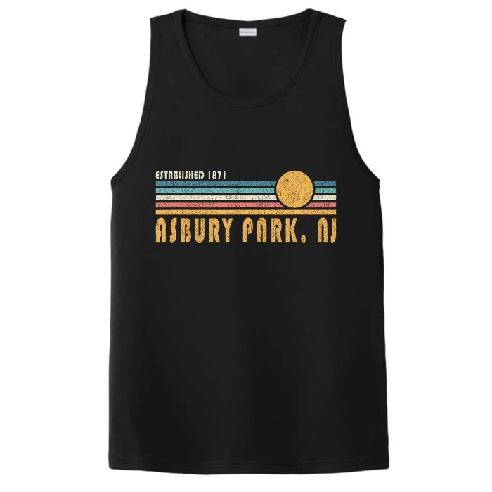 Asbury Park Nj Souvenir New Jersey Vacation Memorabilia Performance Tank