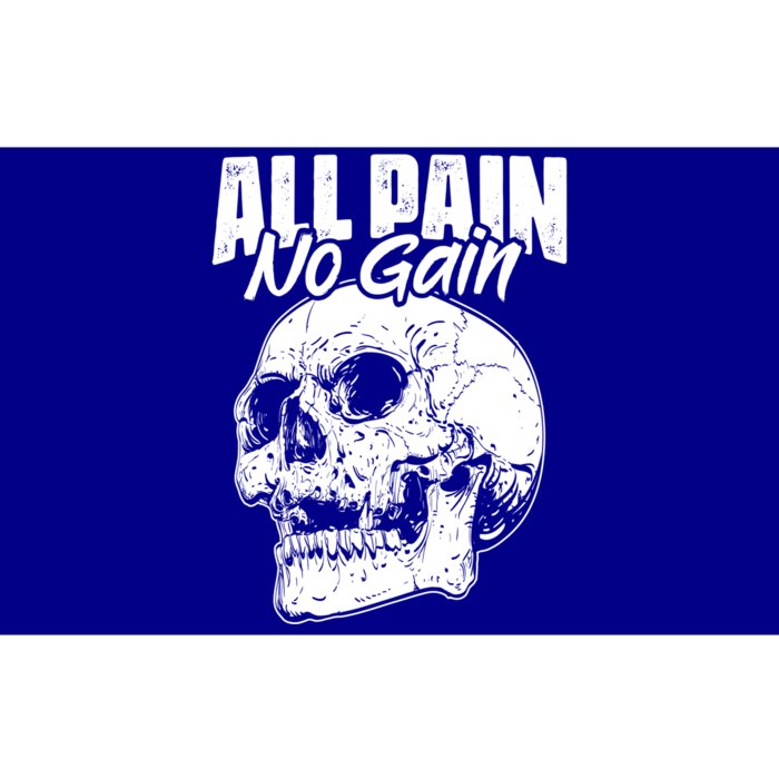 All Pain No Gains Skull Fitness Gym Slogans For Bodybuilders Gift Bumper Sticker