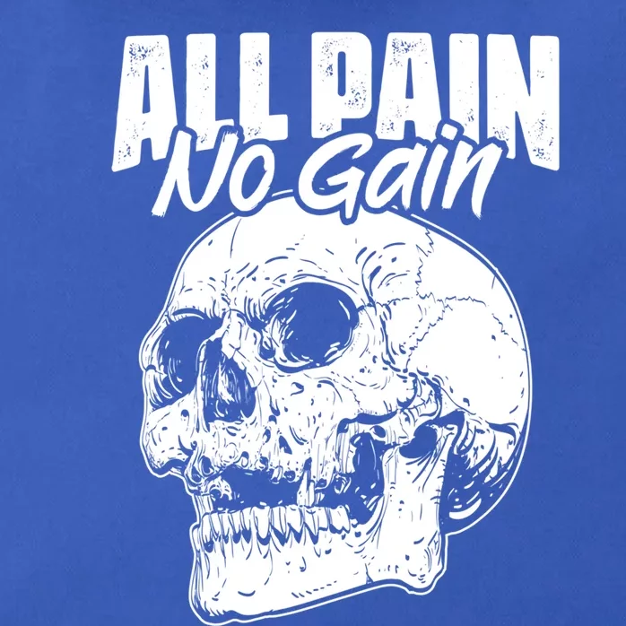 All Pain No Gains Skull Fitness Gym Slogans For Bodybuilders Gift Zip Tote Bag