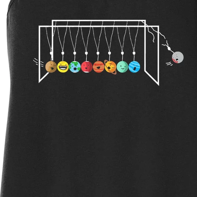 Astrophysicist Planets Newton´S Cradle Women's Racerback Tank