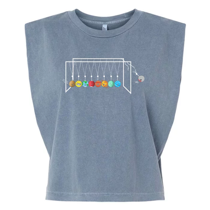 Astrophysicist Planets Newton´S Cradle Garment-Dyed Women's Muscle Tee