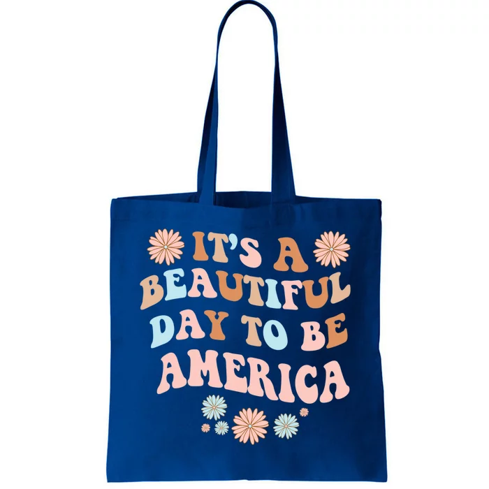 America Personalized Name Beautiful Day America Birthday Gift Tote Bag