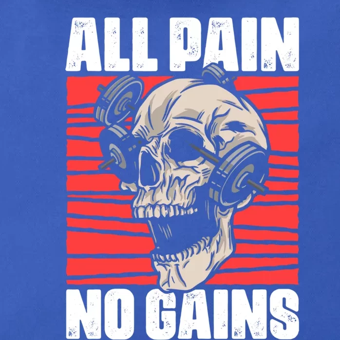 All Pain No Gains Fitness Gym Slogans For Bodybuilders Cute Gift Zip Tote Bag