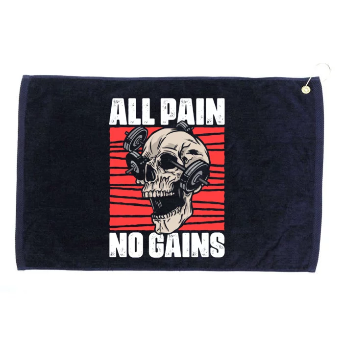 All Pain No Gains Fitness Gym Slogans For Bodybuilders Cute Gift Grommeted Golf Towel