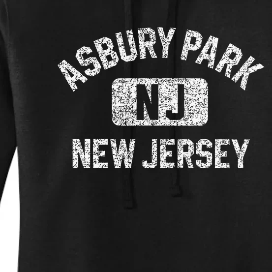 Asbury Park Nj New Jersey Gym Style Women's Pullover Hoodie