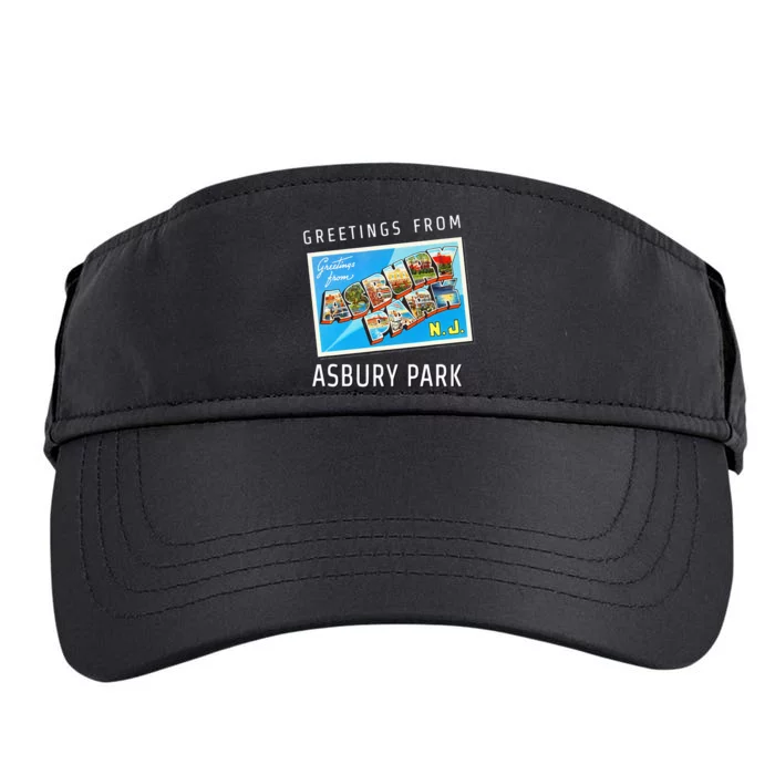 Asbury Park New Jersey Nj Travel Souvenir Gift Postcard Adult Drive Performance Visor