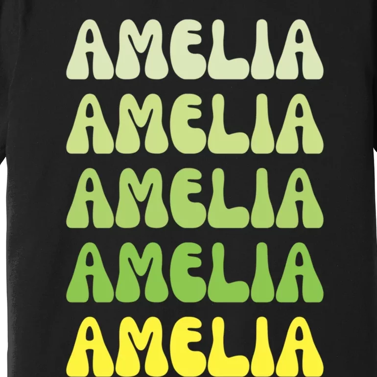 Amelia Personal Name Cute Gift Premium T-Shirt