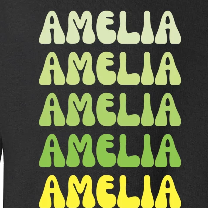 Amelia Personal Name Cute Gift Toddler Sweatshirt