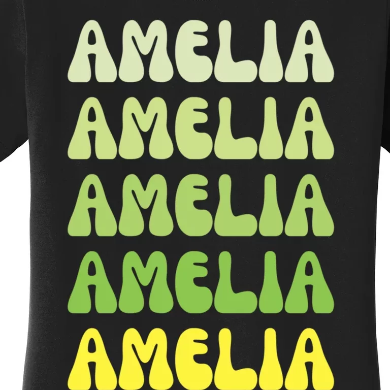 Amelia Personal Name Cute Gift Women's T-Shirt