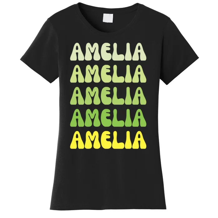 Amelia Personal Name Cute Gift Women's T-Shirt