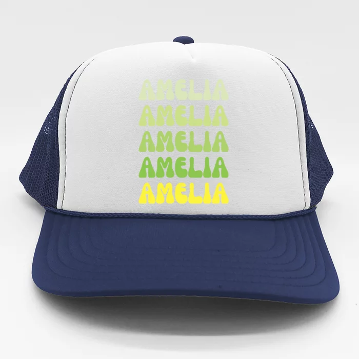 Amelia Personal Name Cute Gift Trucker Hat