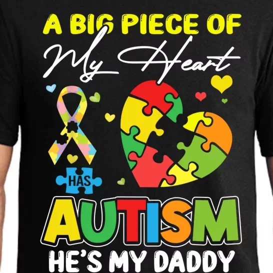 A Piece Of My Heart Has Autism My Daddy Gift Pajama Set