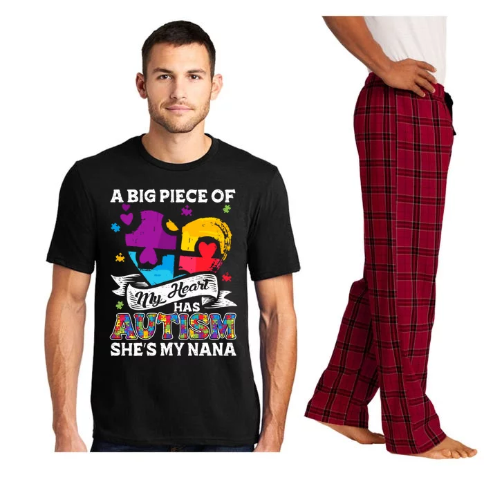 A Piece Of My Heart Has Autism My Nana Gift Pajama Set