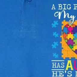 A Piece Of My Heart Has Autism My Son Gift Softstyle Adult Sport Polo