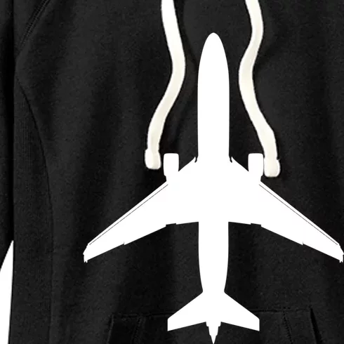 Airline Pilot Off Duty Jet Airplane Gift Women's Fleece Hoodie