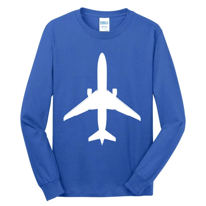 Airline Pilot Off Duty Jet Airplane Gift Tall Long Sleeve T-Shirt