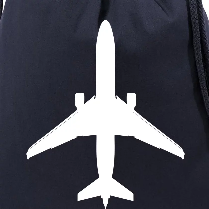 Airline Pilot Off Duty Jet Airplane Gift Drawstring Bag