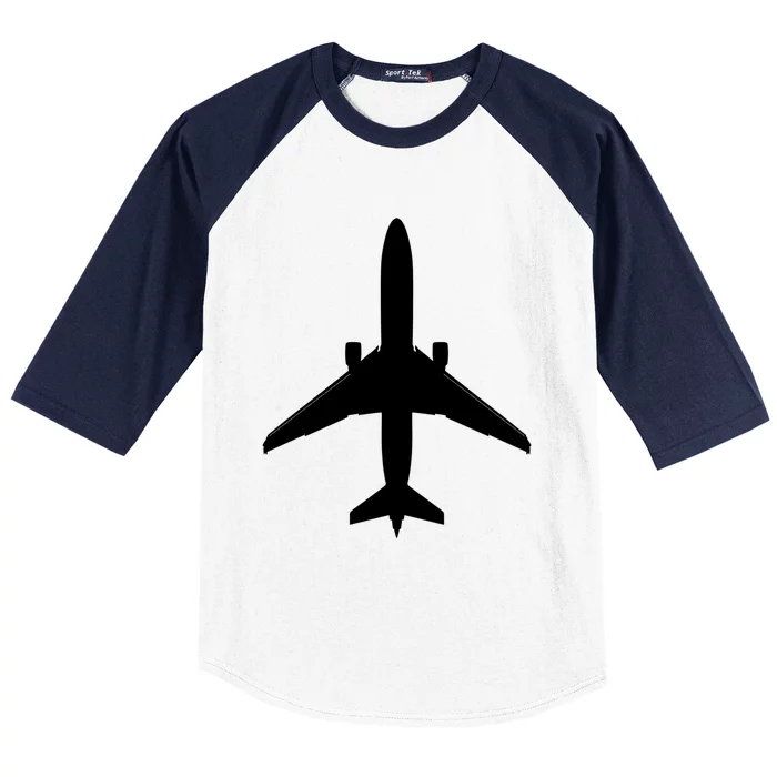 Airline Pilot Off Duty Jet Airplane Gift Baseball Sleeve Shirt