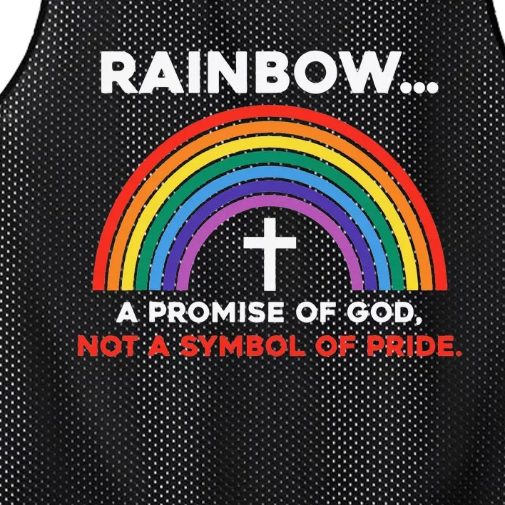 A Promise Of God Not A Symbol Of Pride Mesh Reversible Basketball Jersey Tank