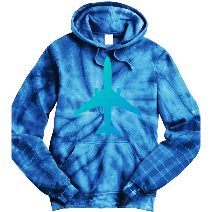 Airline Pilot Off Duty Jet Airplane Gift Tie Dye Hoodie