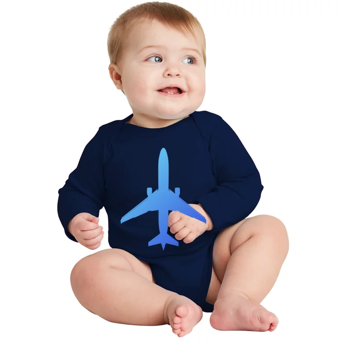 Airline Pilot Off Duty Jet Airplane Gift Baby Long Sleeve Bodysuit