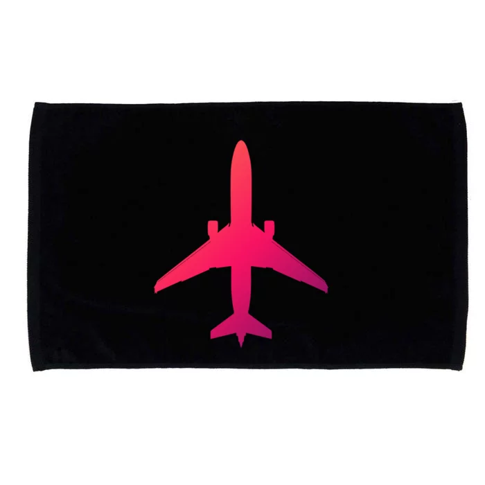 Airline Pilot Off Duty Jet Airplane Gift Microfiber Hand Towel