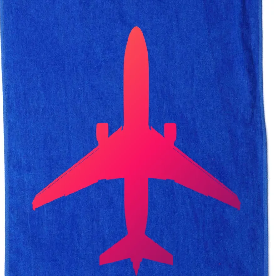 Airline Pilot Off Duty Jet Airplane Gift Platinum Collection Golf Towel