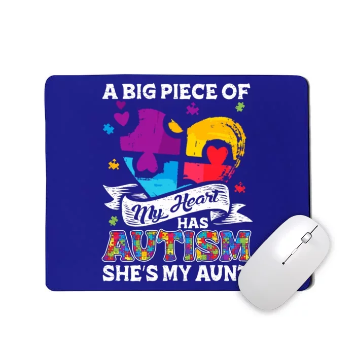 A Piece Of My Heart Has Autism My Aunt Gift Mousepad