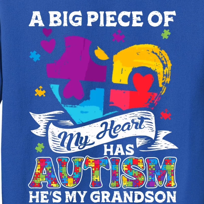 A Piece Of My Heart Has Autism My Grandson Gift Sweatshirt