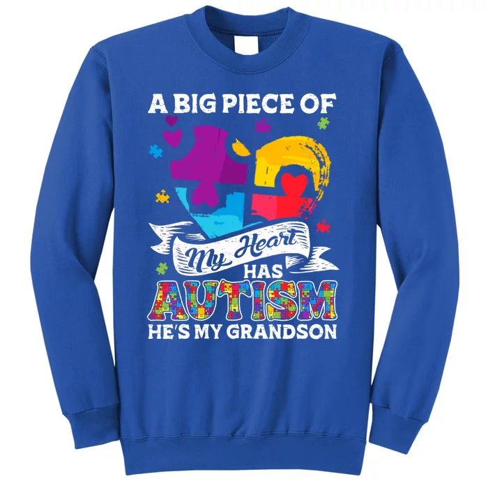 A Piece Of My Heart Has Autism My Grandson Gift Sweatshirt