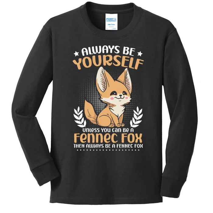 Adorable Pet Owner Fennec Foxes Fox Kids Long Sleeve Shirt