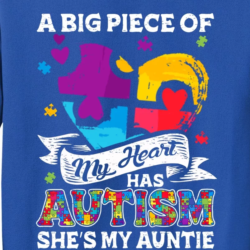 A Piece Of My Heart Has Autism My Auntie Gift Sweatshirt